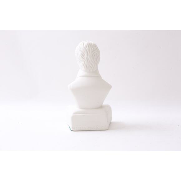 Mozart, Willis Music, Composer, Porcelain, Bust, White, Paperweight, Figurine - Picture 2 of 3